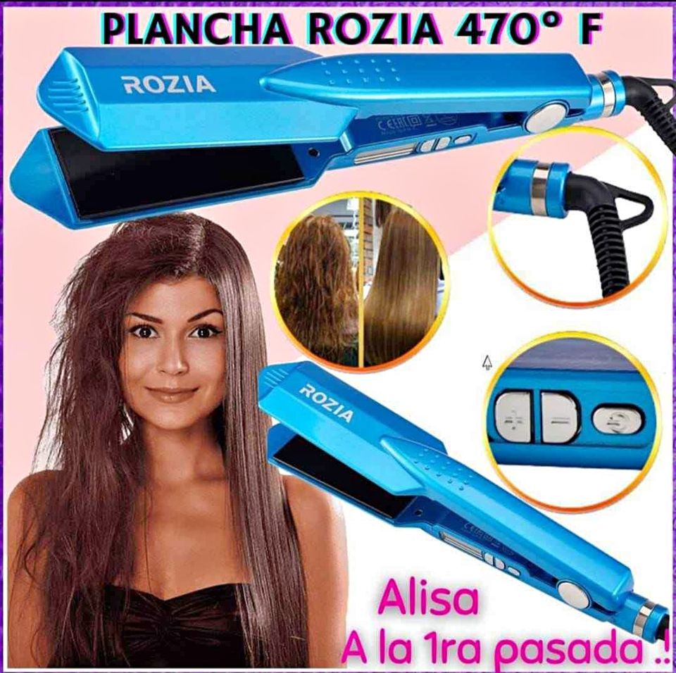 Plancha Alisadora Rozia Profesional 470°F | Alisa en una Sola Pasada y Sin Frizz