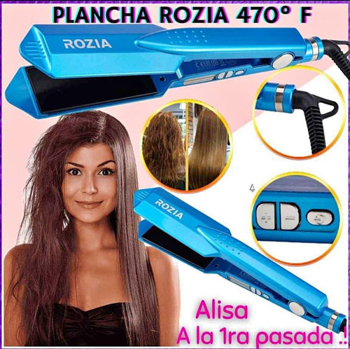 Plancha Alisadora Rozia Profesional 470°F | Alisa en una Sola Pasada y Sin Frizz